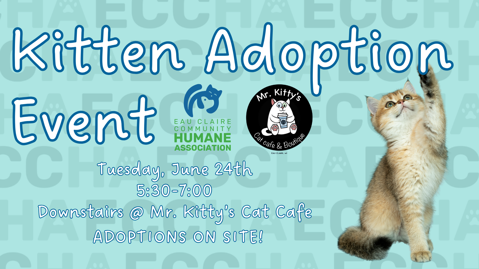 Adoption Event Rules for sandwich board